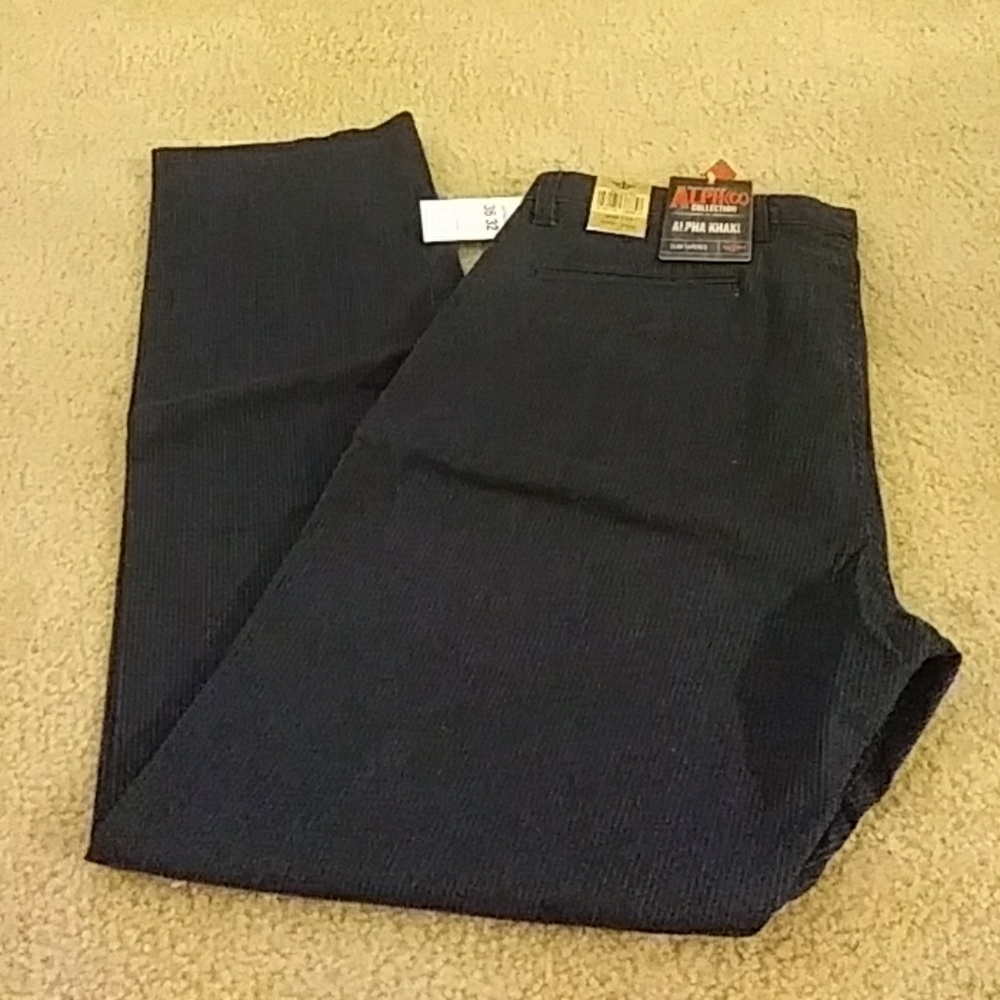 Brand new Dockers blue w/ silver pinstripe